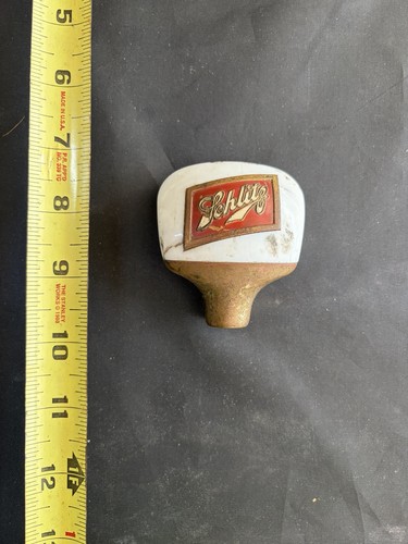Schlitz beer porcelain brass - schlitz,