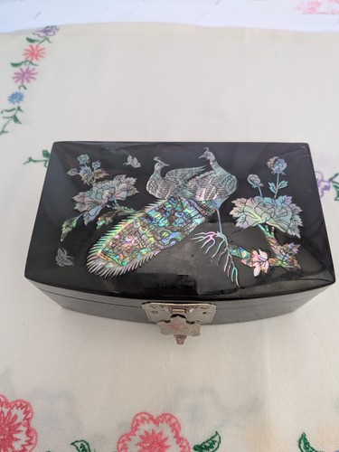 Mother pearl inlaid peacock - mother,
