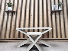 Vita Console & Side Table in Cream, Rustic Cracked Effect RRP £695