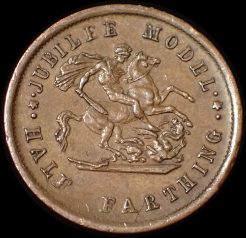 Half farthing 1887 - uk,