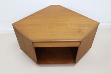 Vintage Teak TV Corner Unit Cabinet with Drawer