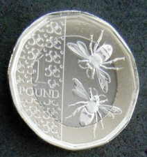 2023 £1 One Pound Coin Bees