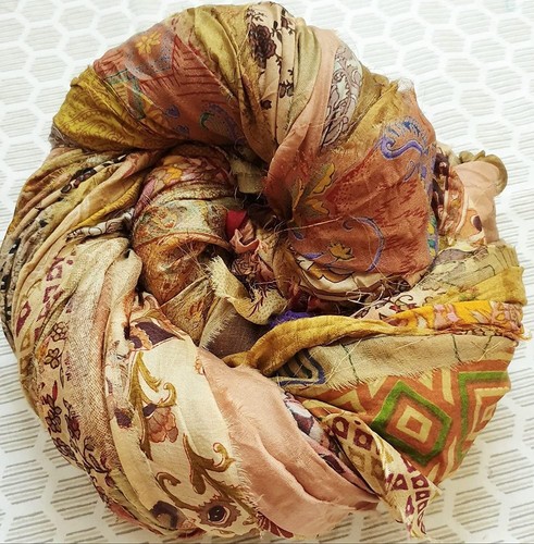 Amz yards unstitched - 42, silk