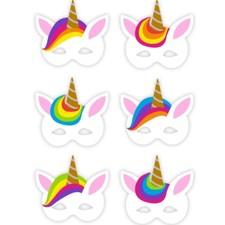 Unicorn Face Masks -EVA Foam -