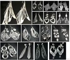 Silver Tone Fashion Earrings