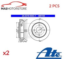 BRAKE DRUM PAIR SET REAR ATE
