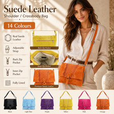 Real Suede Leather Snakeskin