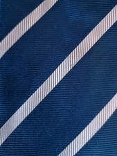 Lewin silk tie navy blue - silk,
