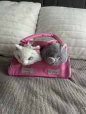 Disney Aristocats Kittens In A Bag Marie and Berlioz Soft Plush Toys