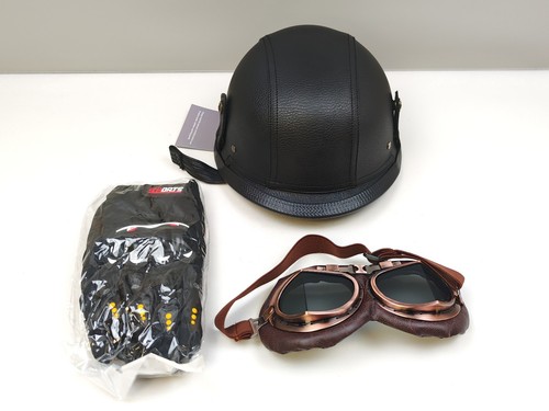 Motorcycle half helmet - half,