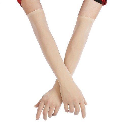 Womens sheer long - gloves, mesh