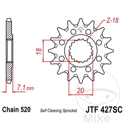 Sprocket for suzuki 125 12 - sprocket,