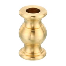 20.5x36mm Solid Brass Lamp Neck Threaded Turned Spindle Slips Lamp Finial