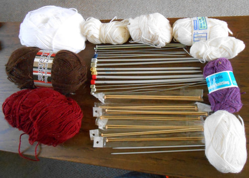 Knitting bundle needles wool - knitting,