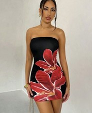 Women Floral Print Boob Tubes