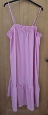 Ladies pink gingham dress size