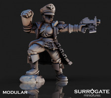 Imperial Commissar Victoria "The Faceless" Voran model