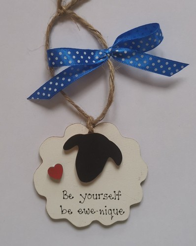 Sheep gift plaque - , be