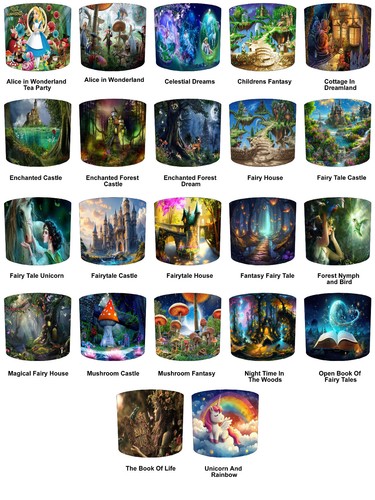 Fantasy fairytale lampshade - fantasy,