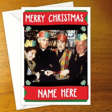FATHER TED Personalised CHRISTMAS Card - personalized xmas holiday jack doyle