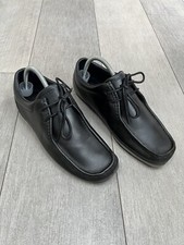 Henri Lloyd Black Leather Shoes - Size 7 UK