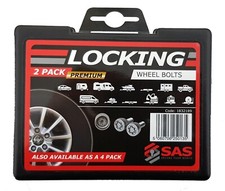 PREMIUM SAS Security 2 Locking Wheel Bolts M12 X 1.5 Caravan ✅ Trailer ✅ Car ✅