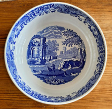 SPODE BLUE ITALIAN STONE CHINA OVEN TO TABLE OPEN DISH (DIA 7  1/4")