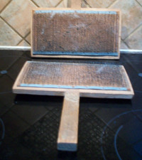 2 vintage  Wool Carders Wool Carding Comb  9x5 inch
