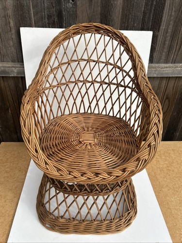 60s childs bamboo wicker - 60s, seat