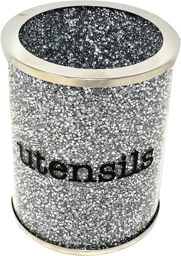 Crushed diamond silver crystal - diamond,