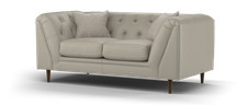 Sofology Bridgerton Taupe Grey Mix Leather 2 Seater Sofa RRP £1399