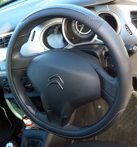 Black steering wheel cover - steering,