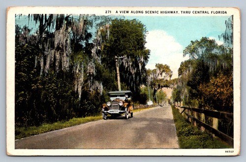 Postcard florida highway old - florida,