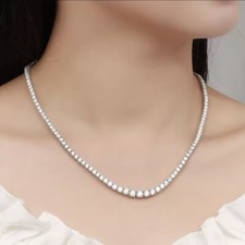 3ct Graded Tennis Necklace