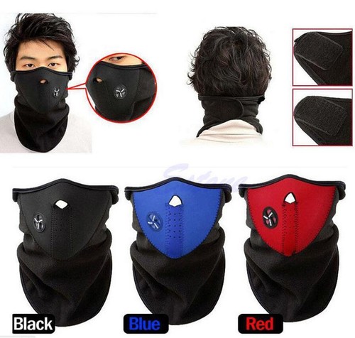 Winter bike half face mask - half,