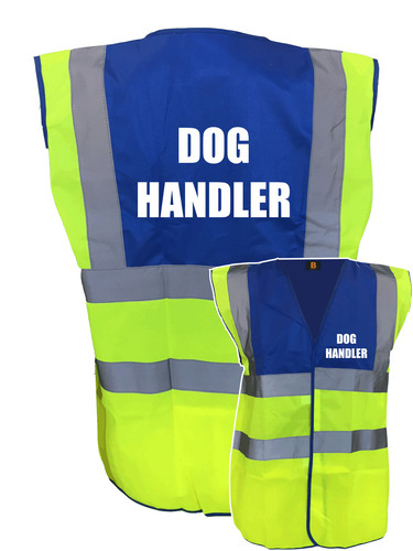 Dog handler yellow - hi, vis