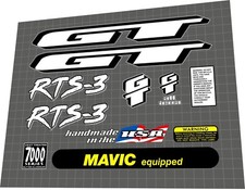 1996 GT RTS-3 White Grey Decal