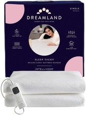 Dreamland Sleep Tight Deluxe Fleecy Mattress Warmer Electric Single Size Blanket