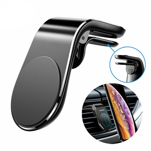 Black magnetic phone - black,