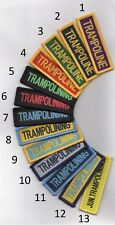 Trampoline Trampolining School Sports Flash Badge Patch 7.3 x 2.3cm 