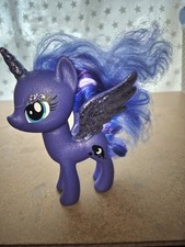 Hasbro My Little Pony G4 Princess Luna. Glittery Pony. 6" Pony. Collectable Toy.