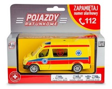 Mercerdes-Benz Polish Ambulance Car Model Toy Diecast 1:39-1:43 Scale Daffi