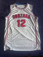 Retro Throwback NCAA Basketball Vest Large Gonzaga Bulldogs 12 Stockton