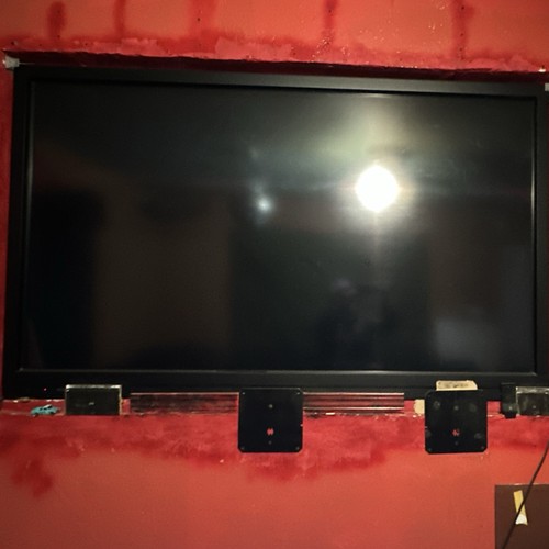 Black flat screen wall - screen,