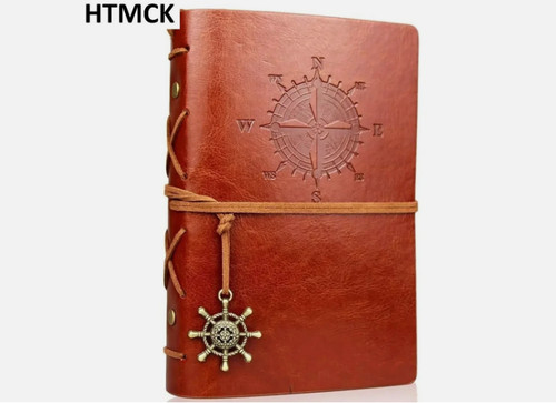 Vintage leather bound diary - vintage,