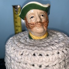 Vintage Tony Wood Miniature Toby Jug Face - JW 1992- Approximately 3cm