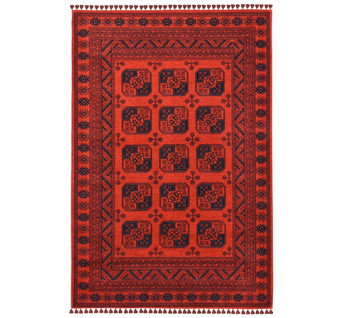 Afghan red traditional area - red,