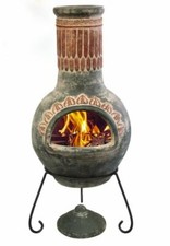 Large Plumas Mexican Chimenea