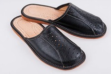Men leather slippers - men`s,