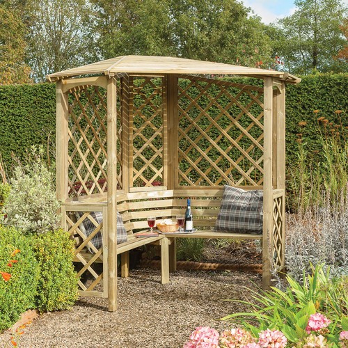 Rowlinson wooden corner garden - wooden,